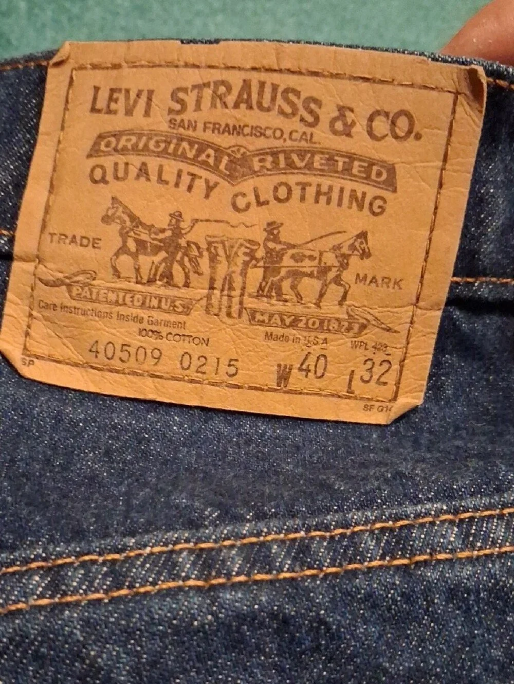 Levi's Men's Straight Jeans in Dark Blue Denim